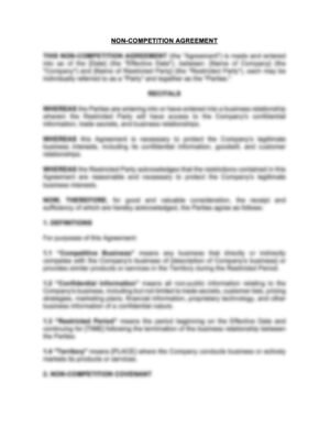 Non-Compete Agreement